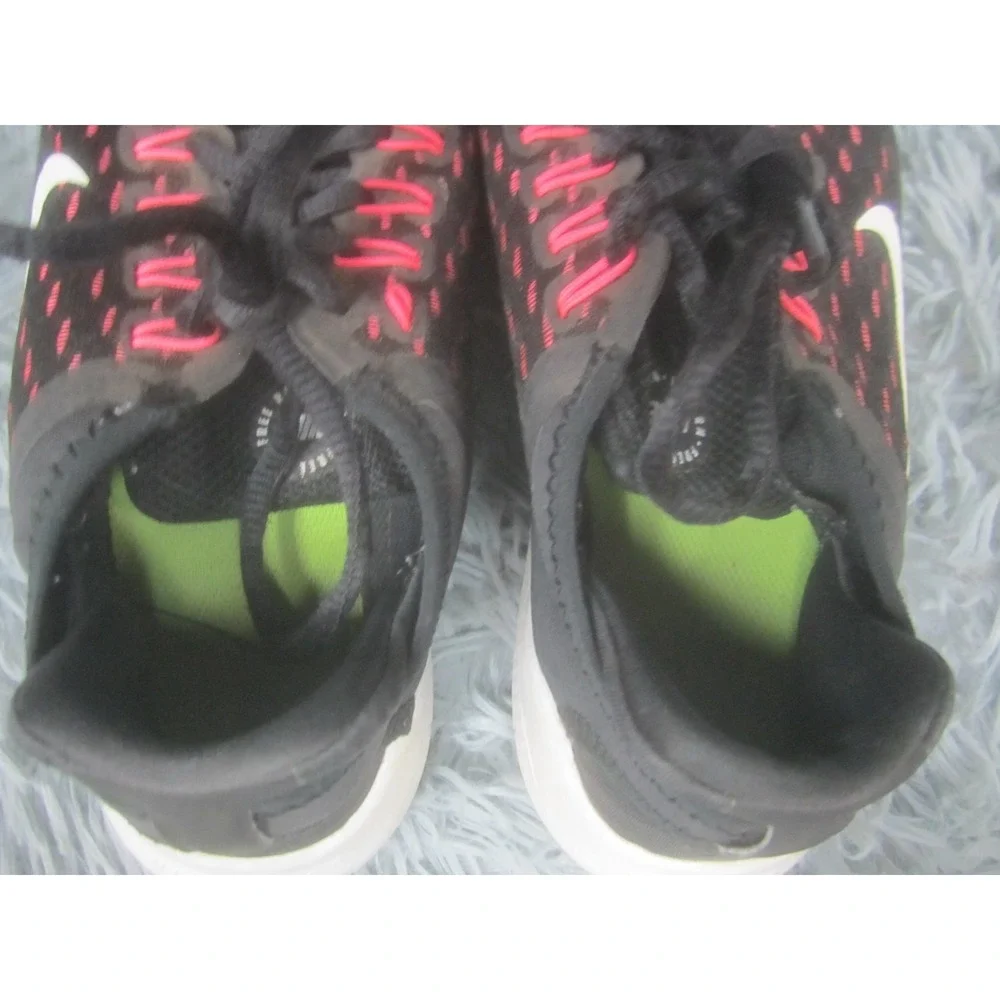 Nike Shoes Youth Girls 5Y Free RN (GS) Running Black Pink AH3457-001 Athletic - Picture 6 of 11